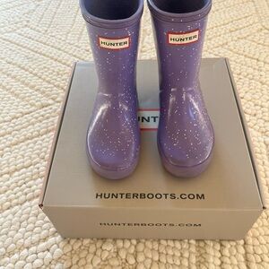 Hunter Lavender Speckled Boots